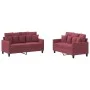 Zweiteiliges Sofaset mit Kissen, Stoff in Weinrot. von , Sofas - Ref: Foro24-3201654, Preis: 354,13 €, Rabatt: %