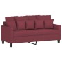 Juego de sofás con cojines 2 piezas tela rojo tinto by , Sofas - Ref: Foro24-3201654, Price: 359,16 €, Discount: %
