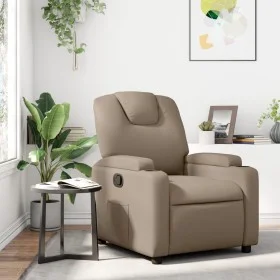 Sillón reclinable de cuero sintético color capuchino by , Armchairs - Ref: Foro24-372395, Price: 212,95 €, Discount: %