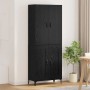 Alacena Roble Negro 69,5 x 34 x 180 cm Madera contrachapada en Aparadores | Comprar online en Foro24