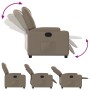Sillón reclinable de cuero sintético color capuchino by , Armchairs - Ref: Foro24-372395, Price: 216,41 €, Discount: %