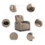 Sillón reclinable de cuero sintético color capuchino by , Armchairs - Ref: Foro24-372395, Price: 216,41 €, Discount: %