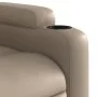 Sillón reclinable de cuero sintético color capuchino by , Armchairs - Ref: Foro24-372395, Price: 212,95 €, Discount: %