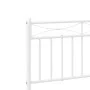 Metal bed frame with white headboard 90x190 cm by , Beds and slatted bases - Ref: Foro24-373732, Price: 75,61 €, Discount: %
