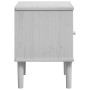 Nachttisch SENJA im Rattan-Look aus weißem Kiefernholz, 40x35x48 cm. von , Nachttische - Ref: Foro24-358011, Preis: 53,63 €, ...