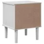 Mesita noche SENJA aspecto ratán madera pino blanco 40x35x48 cm by , Nightstands - Ref: Foro24-358011, Price: 52,95 €, Discou...