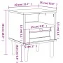 Mesita noche SENJA aspecto ratán madera pino blanco 40x35x48 cm by , Nightstands - Ref: Foro24-358011, Price: 52,95 €, Discou...