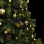 Árbol de Navidad artificial con bisagras 300 LED y bolas 180 cm