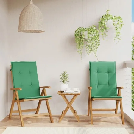 Reclining garden chairs and 2 solid teak wood cushions by , Garden chairs - Ref: Foro24-3196438, Price: 340,60 €, Discount: %