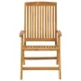 Reclining garden chairs and 2 solid teak wood cushions by , Garden chairs - Ref: Foro24-3196438, Price: 340,60 €, Discount: %