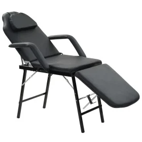 Camilla de esteticista cuero sintético 185x78x76 cm negra by vidaXL, massage chairs - Ref: Foro24-110160, Price: 200,61 €, Di...
