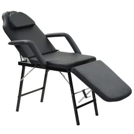 Camilla de esteticista cuero sintético 185x78x76 cm negra de vidaXL, Sillones de masaje - Ref: Foro24-110160, Precio: 200,17 ...