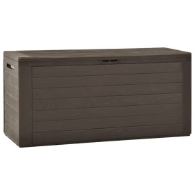 Caja de almacenamiento de jardín marrón 116x44x55 cm de , Cajas de almacenaje para exteriores - Ref: Foro24-49443, Precio: 88...