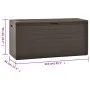 Brown garden storage box 116x44x55 cm by , Outdoor storage boxes - Ref: Foro24-49443, Price: 88,56 €, Discount: %