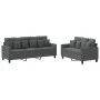 2-piece dark gray fabric sofa set with cushions by , Sofas - Ref: Foro24-3201665, Price: 468,11 €, Discount: %