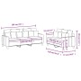 Set Sofas mit 2 Stück Kissen dunkelgrauer Stoff von , Sofas - Ref: Foro24-3201665, Preis: 475,94 €, Rabatt: %