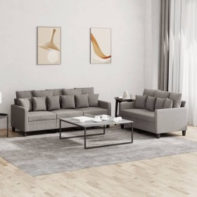 Sofagarnitur mit Kissen, 2-teilig, taupegrauer Stoff von , Sofas - Ref: Foro24-3201671, Preis: 502,92 €, Rabatt: %