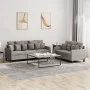 Sofa set with cushions 2 pieces taupe gray fabric by , Sofas - Ref: Foro24-3201671, Price: 494,10 €, Discount: %