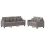 Sofa set with cushions 2 pieces taupe gray fabric by , Sofas - Ref: Foro24-3201671, Price: 494,10 €, Discount: %