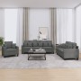 3-piece dark gray fabric sofa set with cushions by , Sofas - Ref: Foro24-3201633, Price: 607,15 €, Discount: %