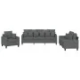 3-piece dark gray fabric sofa set with cushions by , Sofas - Ref: Foro24-3201633, Price: 597,38 €, Discount: %
