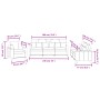 Set Sofas mit Kissen 3 Stück dunkelgrauer Stoff von , Sofas - Ref: Foro24-3201633, Preis: 607,15 €, Rabatt: %