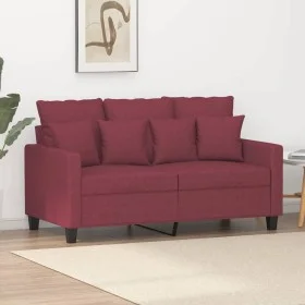 Red fabric 2-seater sofa 120 cm by , Sofas - Ref: Foro24-359265, Price: 193,07 €, Discount: %