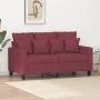 2-Sitzer-Sofa aus rotem Stoff, 120 cm von , Sofas - Ref: Foro24-359265, Preis: 193,07 €, Rabatt: %
