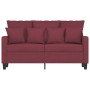 Red fabric 2-seater sofa 120 cm by , Sofas - Ref: Foro24-359265, Price: 196,36 €, Discount: %