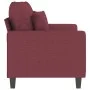 2-Sitzer-Sofa aus rotem Stoff, 120 cm von , Sofas - Ref: Foro24-359265, Preis: 193,07 €, Rabatt: %