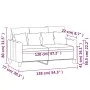 2-Sitzer-Sofa aus rotem Stoff, 120 cm von , Sofas - Ref: Foro24-359265, Preis: 193,07 €, Rabatt: %