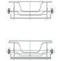 Abnehmbare Drahtkörbe 2 Einheiten silber 45 cm von , Behälter für Küchenutensilien - Ref: Foro24-358372, Preis: 75,13 €, Raba...