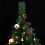 Árbol de Navidad artificial con bisagras 300 LED y bolas 180 cm