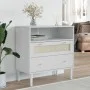 SENJA Rattan Sideboard Kiefernholz weiß 80x40x80 cm von , Sideboards - Ref: Foro24-358020, Preis: 93,63 €, Rabatt: %