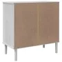 SENJA Rattan Sideboard Kiefernholz weiß 80x40x80 cm von , Sideboards - Ref: Foro24-358020, Preis: 93,63 €, Rabatt: %