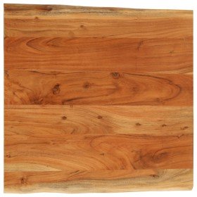 Tablero mesa cuadrado borde natural madera acacia 80x80x2,5 cm en Tableros para mesas | Comprar online en Foro24
