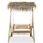 2-seater swing bench with palm leaves and bamboo 202 cm by vidaXL, Garden rockers - Ref: Foro24-43712, Price: 451,90 €, Disco...