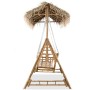 2-seater swing bench with palm leaves and bamboo 202 cm by vidaXL, Garden rockers - Ref: Foro24-43712, Price: 478,77 €, Disco...