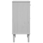 SENJA bedside table in white pine wood rattan look 40x35x80 cm by , Nightstands - Ref: Foro24-358017, Price: 61,86 €, Discoun...