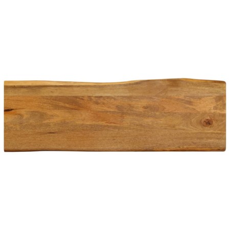 Tablero de mesa borde natural madera maciza mango 120x40x2,5 cm en Tableros para mesas | Comprar online en Foro24