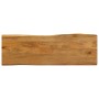 Tablero de mesa borde natural madera maciza mango 140x40x2,5 cm