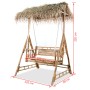 2-seater swing bench with palm leaves and bamboo 202 cm by vidaXL, Garden rockers - Ref: Foro24-43712, Price: 478,77 €, Disco...