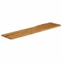 Tablero de mesa borde natural madera maciza mango 180x40x2,5 cm