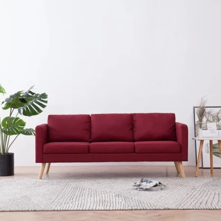 3-Sitzer-Sofa aus weinrotem Stoff von , Sofas - Ref: Foro24-281364, Preis: 394,92 €, Rabatt: %