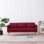 3-seater sofa in red wine-colored fabric by , Sofas - Ref: Foro24-281364, Price: 401,56 €, Discount: %