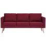 3-Sitzer-Sofa aus weinrotem Stoff von , Sofas - Ref: Foro24-281364, Preis: 394,92 €, Rabatt: %