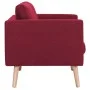 3-Sitzer-Sofa aus weinrotem Stoff von , Sofas - Ref: Foro24-281364, Preis: 394,92 €, Rabatt: %