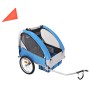Grauer und blauer Fahrradanhänger 30 kg von vidaXL, Fahrradanhänger - Ref: Foro24-91372, Preis: 187,01 €, Rabatt: %