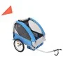 Gray and blue bicycle trailer 30 kg by vidaXL, Bicycle trailers - Ref: Foro24-91372, Price: 183,71 €, Discount: %