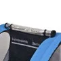 Gray and blue bicycle trailer 30 kg by vidaXL, Bicycle trailers - Ref: Foro24-91372, Price: 183,71 €, Discount: %